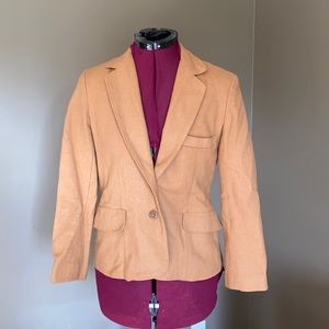Camel Colored Single Button Blazer